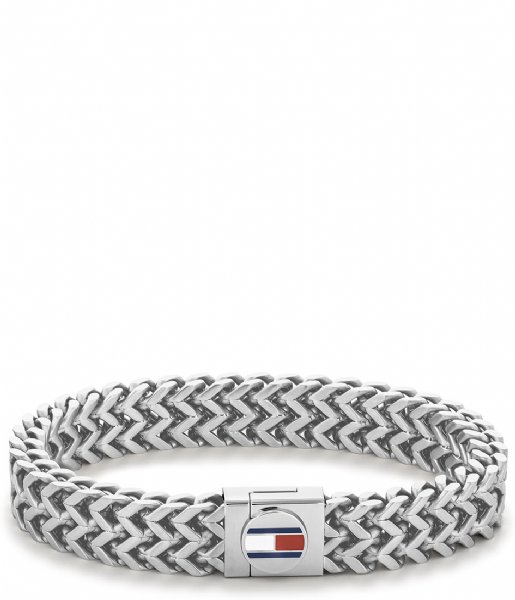 Tommy Hilfiger Armband Braided Metal Bracelet Zilverkleurig (TJ2790245) Tommy Hilfiger Armband Braided Metal Bracelet Zilverkleurig (TJ2790245)